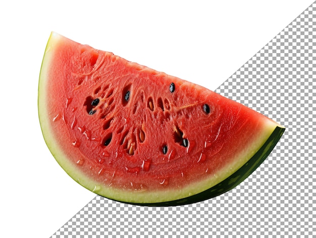 Watermelon fruit with transparent background