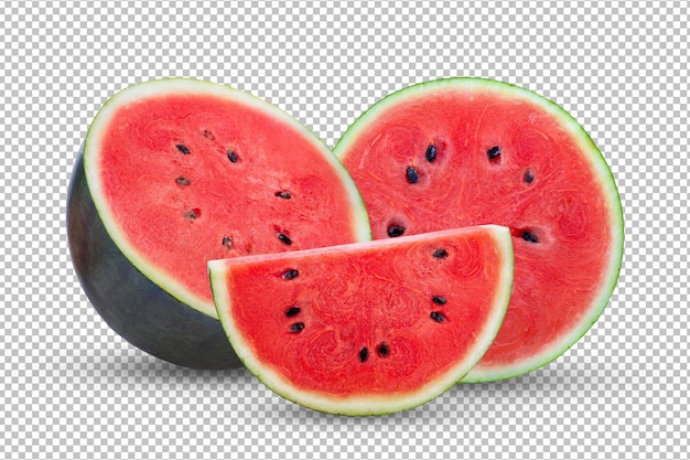 Watermelon isolated on alpha layer