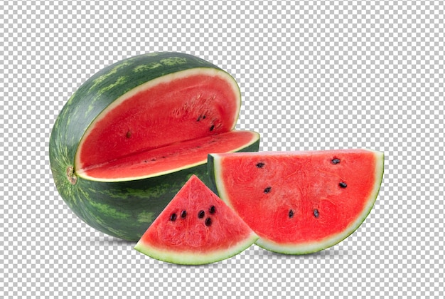 Watermelon isolated on alpha layer