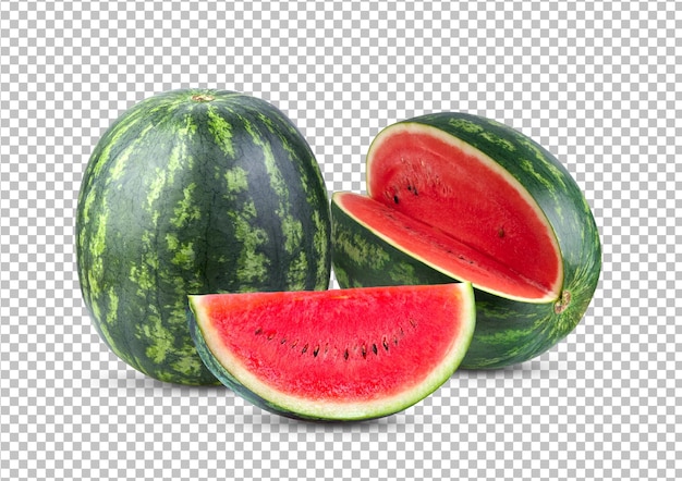 Watermelon isolated on alpha layer