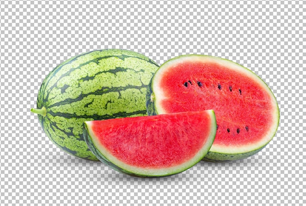 PSD watermelon isolated on alpha layer