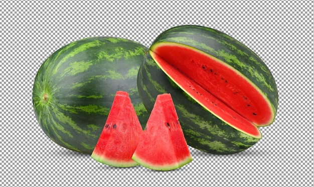 Watermelon isolated on alpha layer