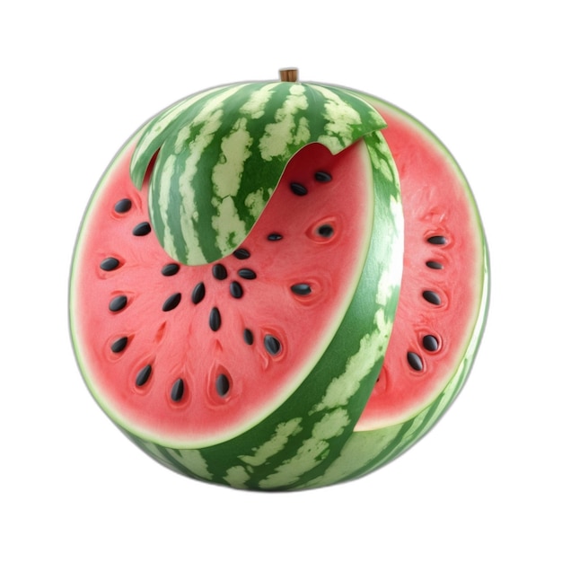 PSD watermelon psd op een witte achtergrond