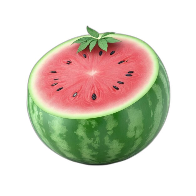 Watermelon psd op een witte achtergrond