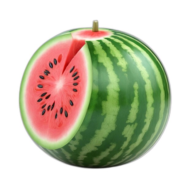 Watermelon psd on a white background