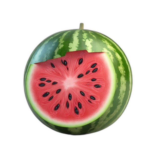 PSD watermelon psd on a white background