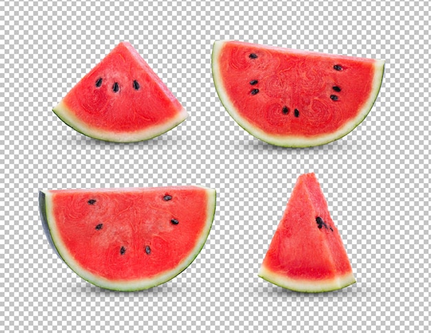 PSD watermelon slice on alpha layer