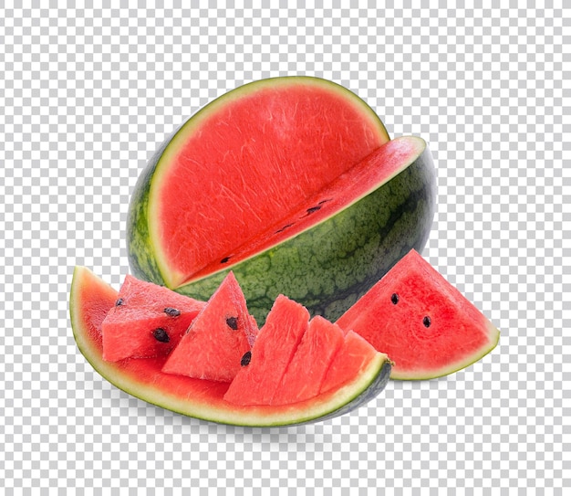 PSD watermelon and slice isolated premium psd