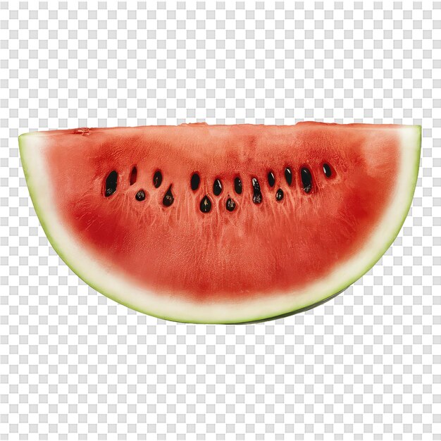 PSD a watermelon with seeds on it