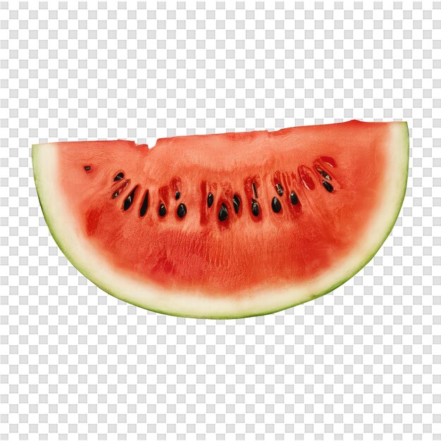 PSD a watermelon with seeds on it