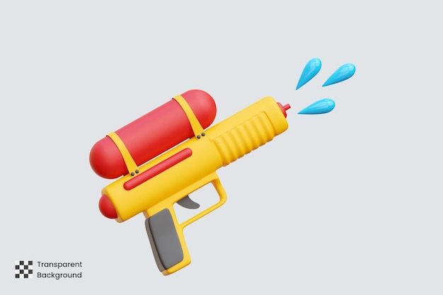 Waterpistool 3D Pictogram Illustraties