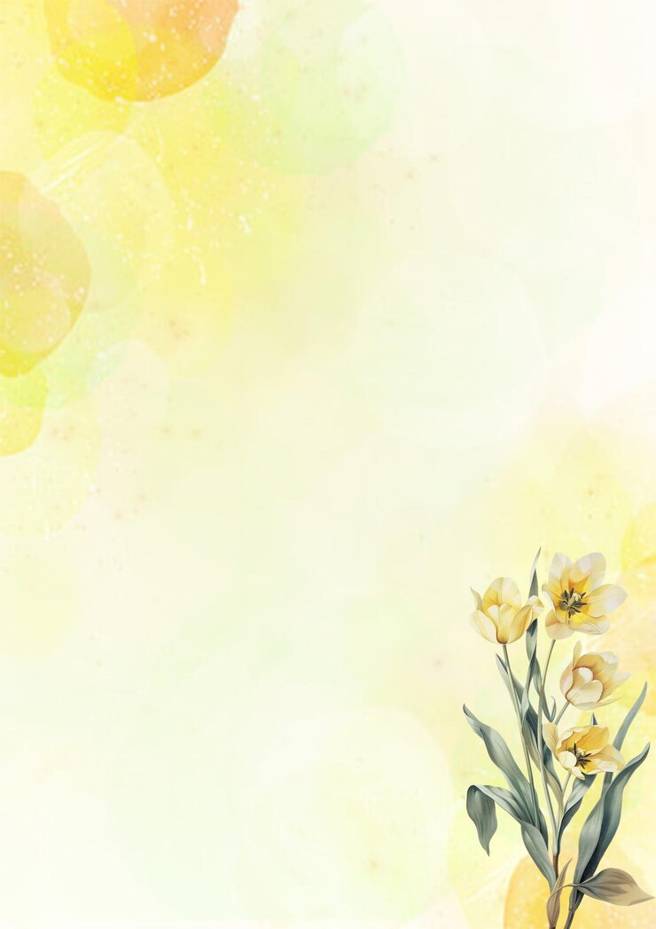 PSD waterverfillustratie van gele tulpen