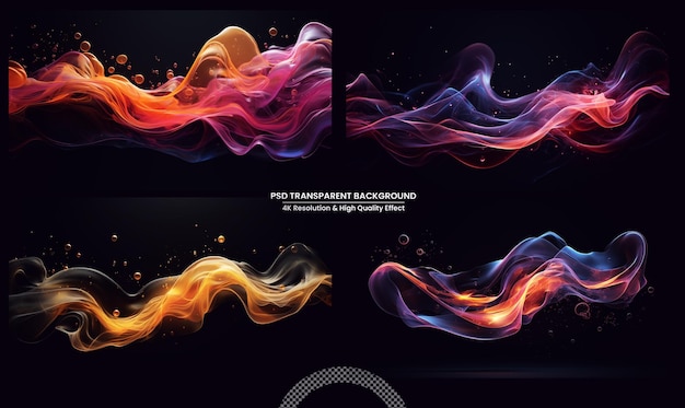 PSD wave abstract background