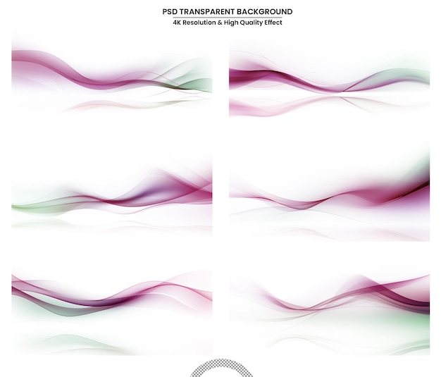 PSD wave background design with white line pattern