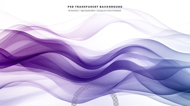 Wave element with abstract colorful gradient lines for website