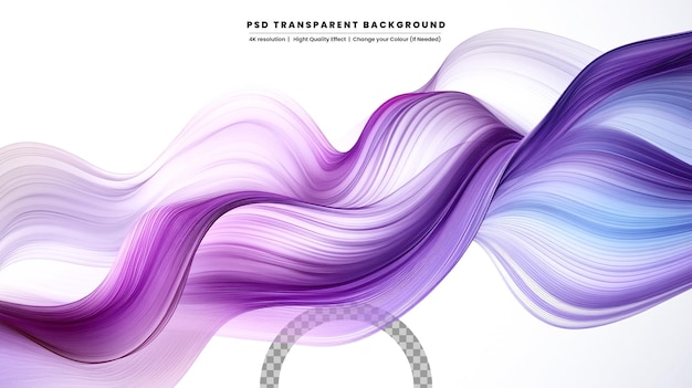 wave element with abstract colorful gradient lines for website