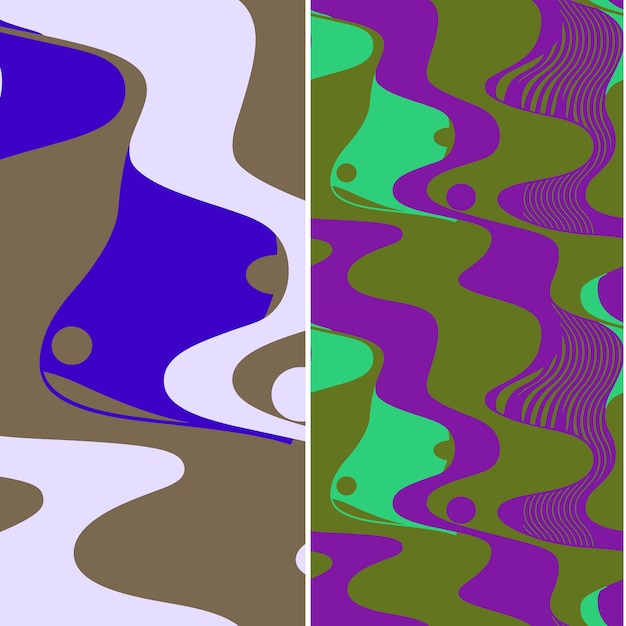 wave with droplet silhouette cascading in a dynamic pattern nature pattern vector designs