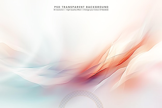 Wavy abstract shapes on transparant background