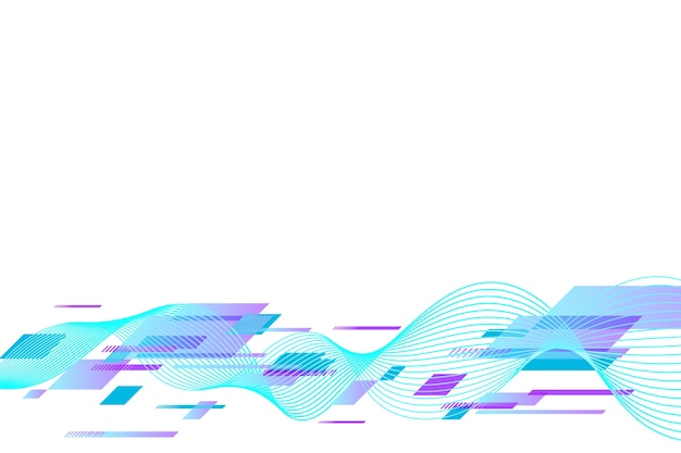 wavy border with geometric shapes