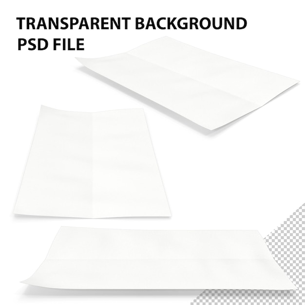 PSD wavy paper sheet png (golvend papierblad png)