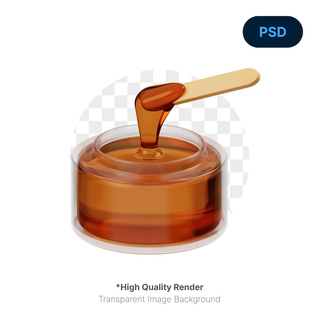 PSD wax 3d icon premium psd