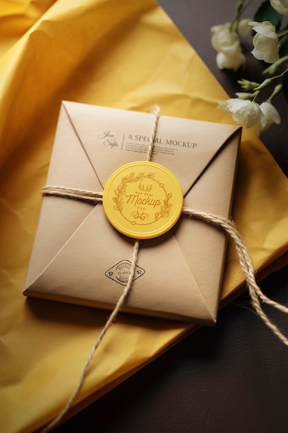 Wax seal mockup design