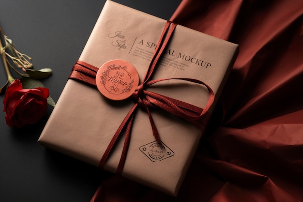 PSD wax seal mockup design