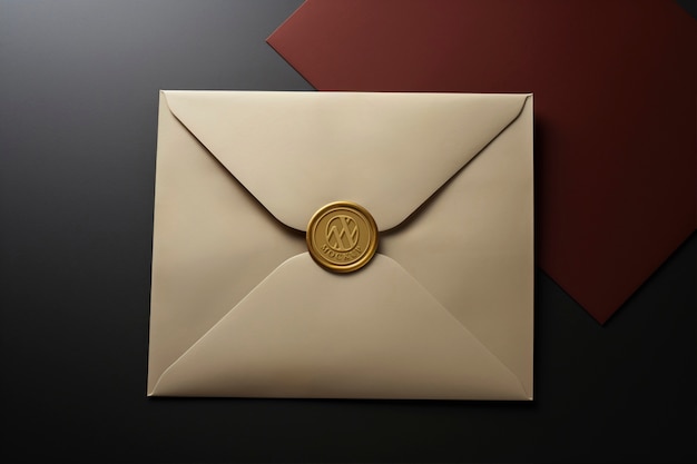 PSD wax seal mockup design