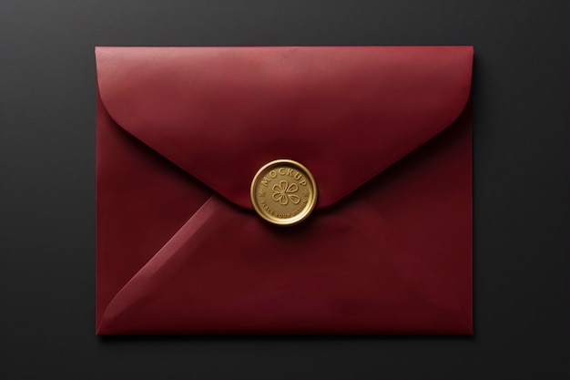 PSD wax seal mockup design