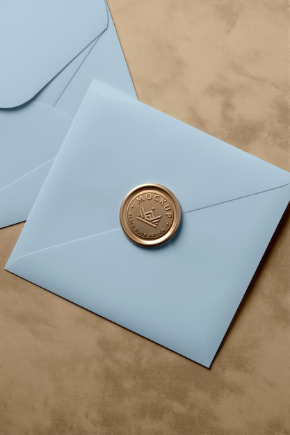 PSD wax seal mockup design