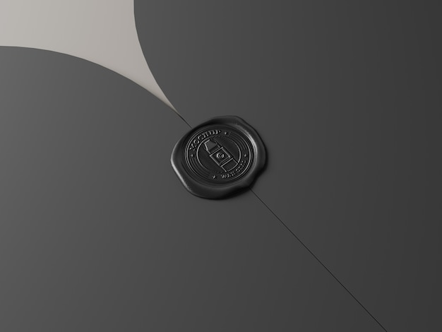 Wax seal mockup design