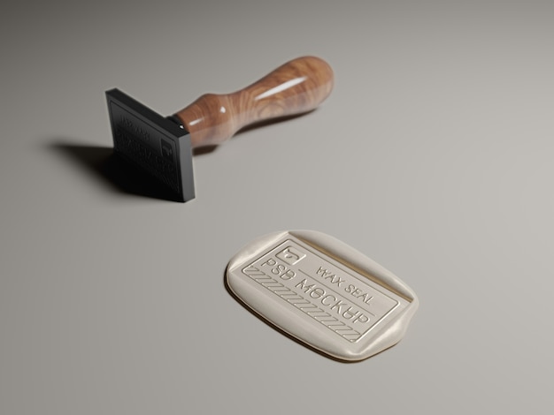 Wax seal mockup design