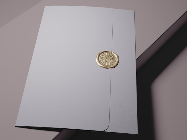 Wax seal mockup design