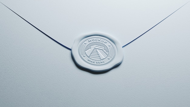 PSD wax seal mockup design