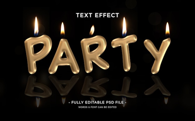 PSD wax text effect