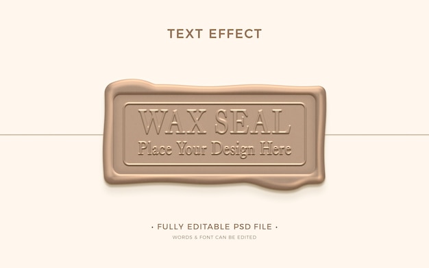 Wax text effect