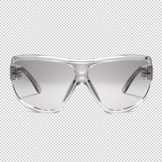 PSD wayfarer shield sunglasses isolated on transparent background generative ai