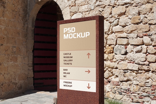 Wayfinding Sign Макет