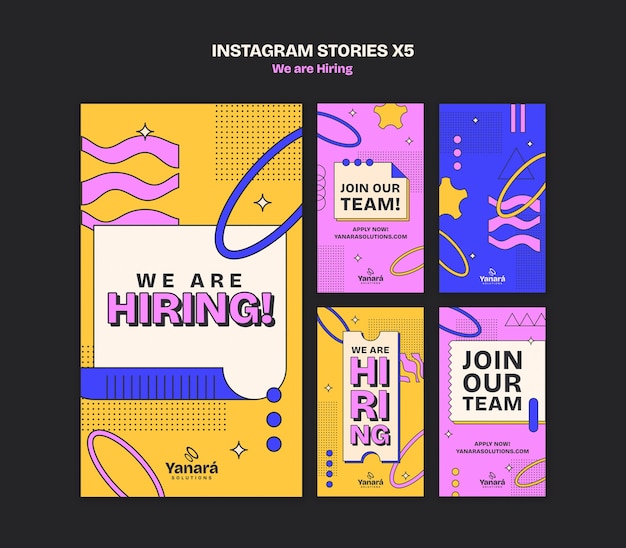 Stiamo assumendo storie per instagram.