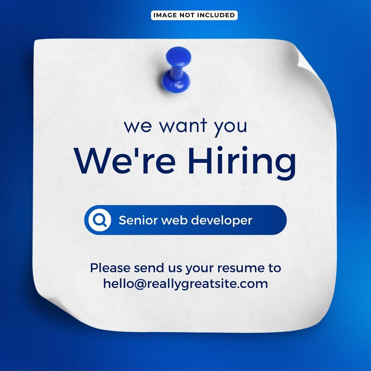 PSD we are hiring job vacancy social media post template
