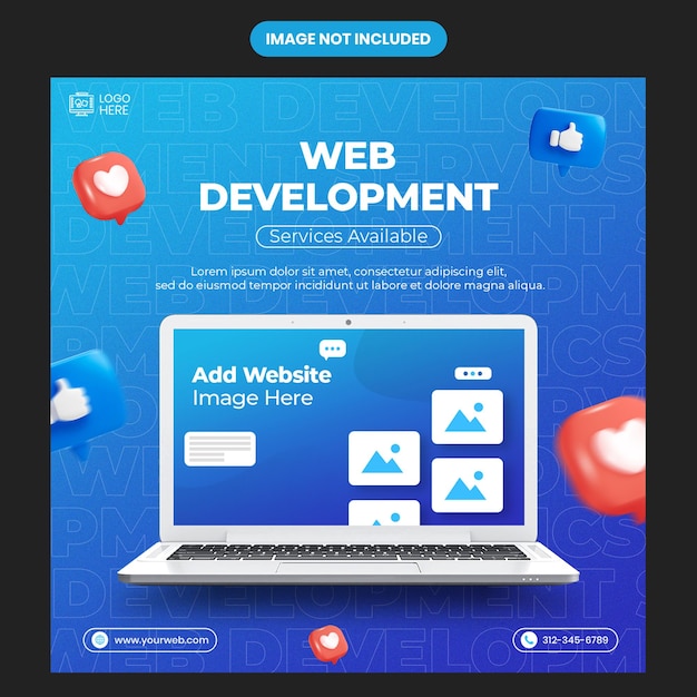 we are hiring job vacancy square banner or social media post template