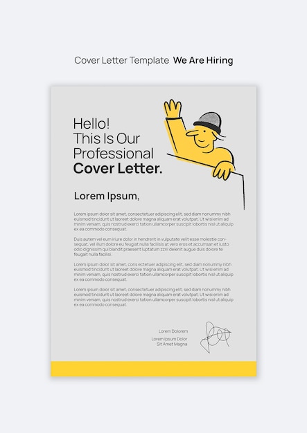 We are hiring letter cover template