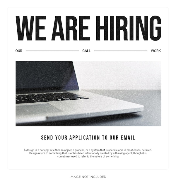 We are hiring social media post banner template