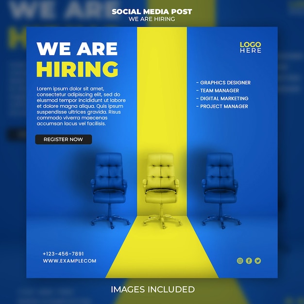 We Are Hiring Social Media Post