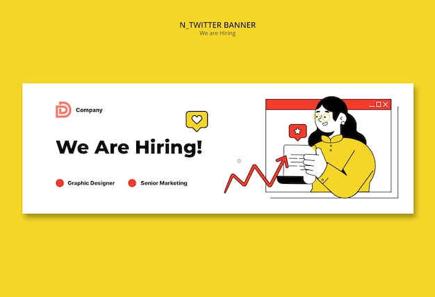 We are hiring twitter banner