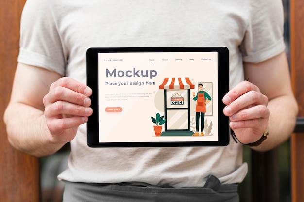 we are open concept mock-up
