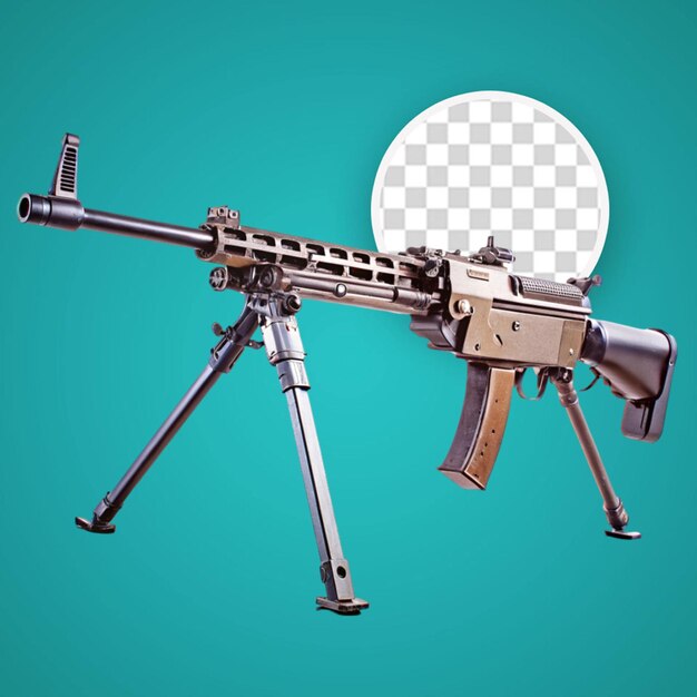 PSD weapon isolated on transparent background