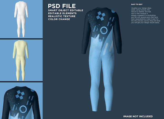 PSD wearpack sport fullbody mockup