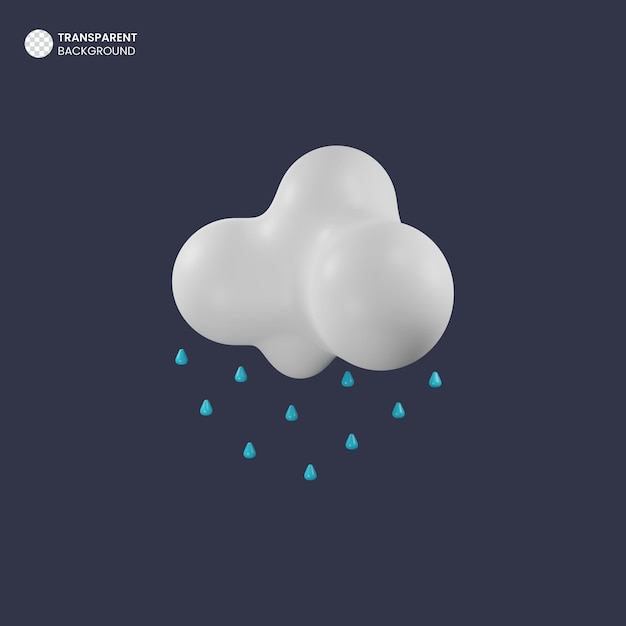 Weather forecast isolated 3d render icon