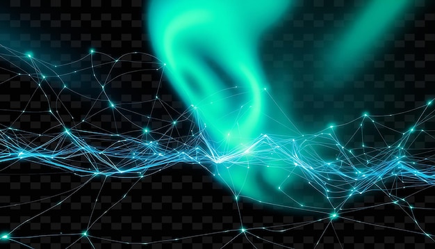 Web Aurora Interconnected Webs of Light That Stretch Across the S Y2K Neon Inspired Light Texturek